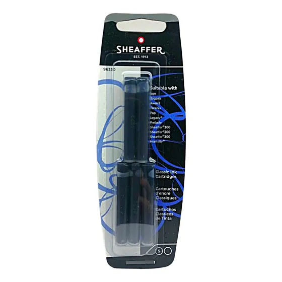 Sheaffer Cartuchos De Tinta Para Pluma Color Negro