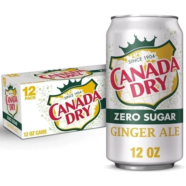 Canada Dry Zero Sugar Ginger Ale Americano 12pack 355ml
