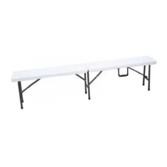 Banco Largo Plegable Blanco Basic Living #e