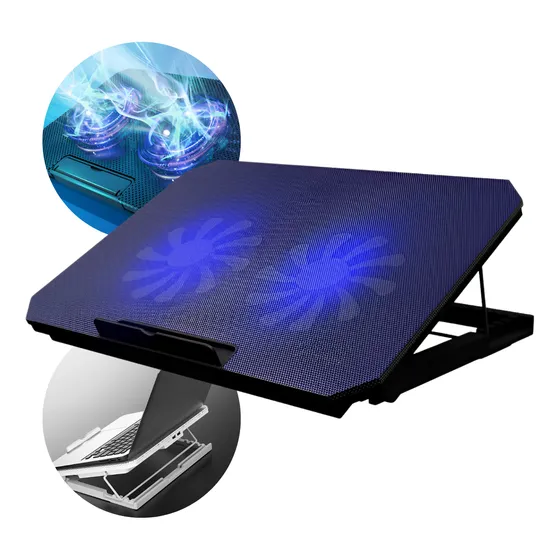 Suporte Notebook Cooler Externo C/ Base Ventilada Ergonômica