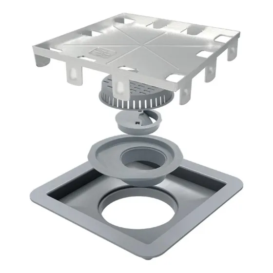 Ralo Linear 15x15 Square Tampa Oculta C/ Fecha Ralo 209 Elleve