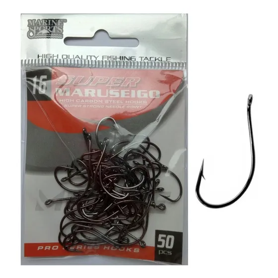 Anzol Marine Sports Super Maruseigo Black N. 16 Com 50 Un