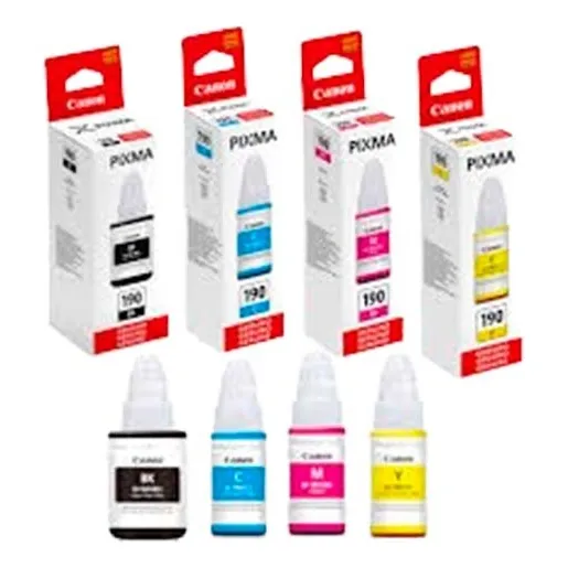 Kit 4 Tintas Canon Original Gi-190 G1100 G2100 G3100 G4100