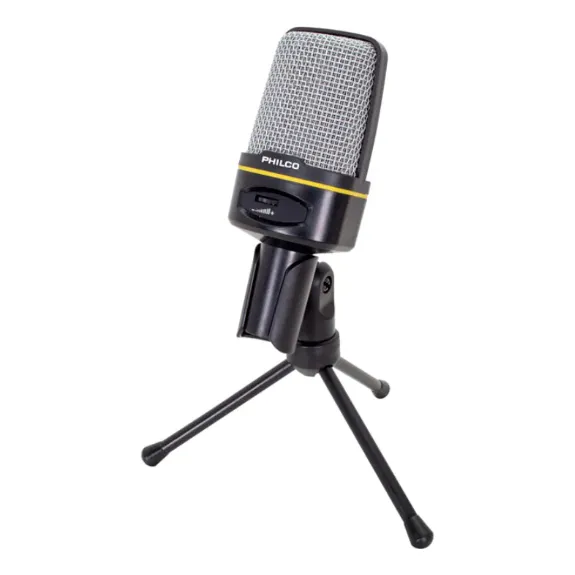 Micrófono Para Streaming 3.5mm Reducción Ruido Philco Gm100