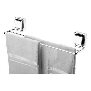Suporte Porta Toalha De Banho Duplo Banheiro Toalheiro Banheiro Fixação Com Ventosa Sucção Sem Furo Cromado Future Suporte Porta Toalha De Banho Duplo Banheiro Toalheiro Banheiro Fixação Com Ventosa Sucção Sem Furo Cromado Future