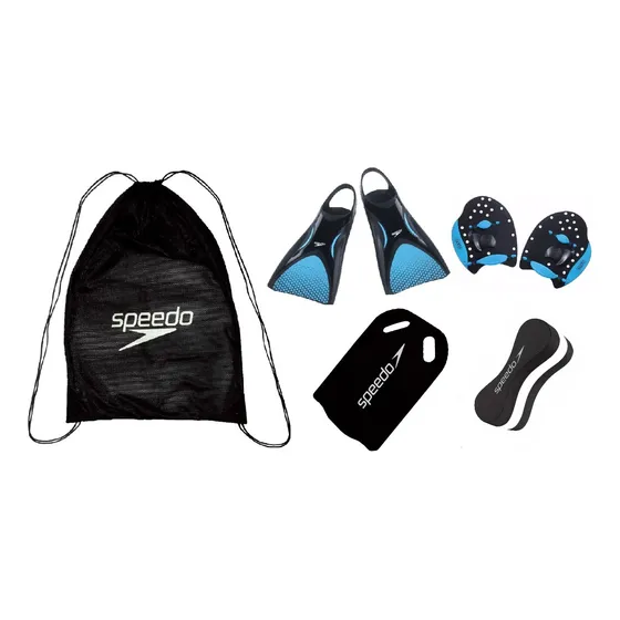 Kit Natação Speedo Sacola Nadadeira Palmar Prancha Flutuador