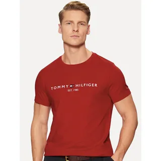 Camiseta Tommy Hilfiger Masculina Core Logo Tee Vermelha Camiseta Tommy Hilfiger Masculina Core Logo Tee Vermelha