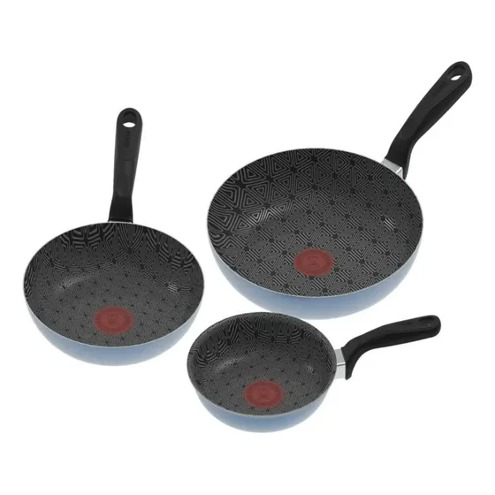 Juego Sartenes Imusa X 3 Triforce 16-20-24 Cm Talent Azul