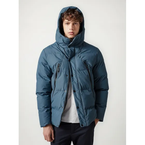 Campera Puffer Inflada Hombre Impermeable Argon
