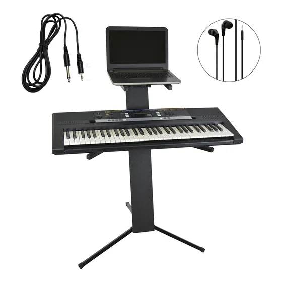 Suporte Teclado Duplo Notebook Estante Ask Pmd3 Piramidal