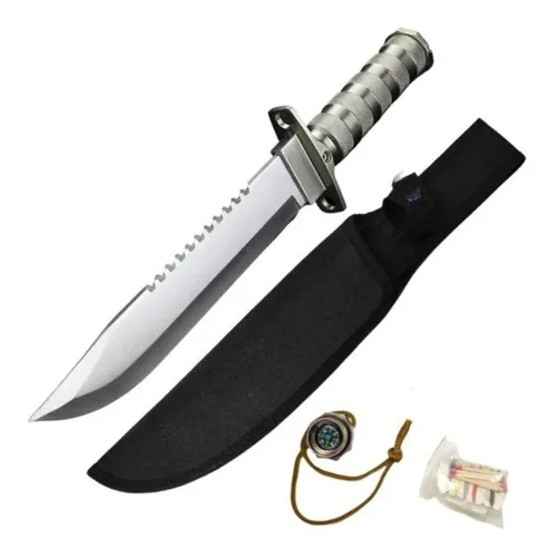 Faca Tática Militar Sobrevivência Rambo Extremamente Afiada