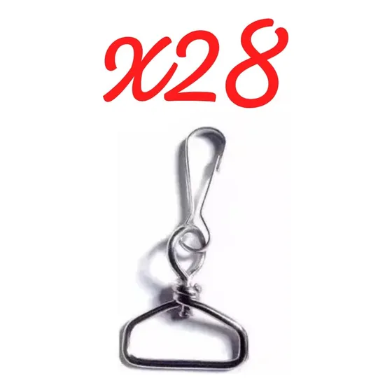 Cancamo Nikel 2.5cm 25mm Lanyar Alambre Giratorio Carnet X28
