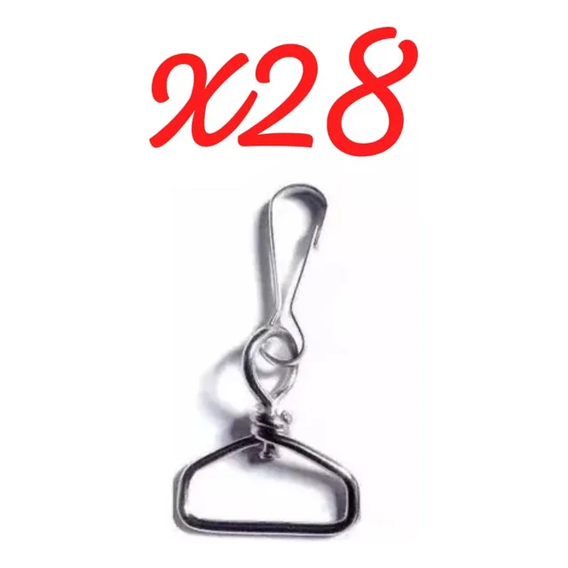 Cancamo Nikel 2.5cm 25mm Lanyar Alambre Giratorio Carnet X28