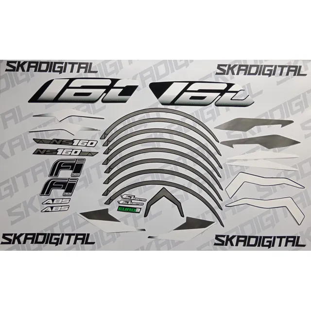 Kit Completo De Calcomanías Pulsar Fi 160