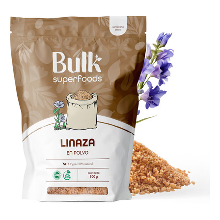 Bulk Superfoods - Linaza En Polvo 500g - Suplemento Alimenticio 100% Natural - Sin Azúcar Y Sin Gmo - Alta En Fibra - Ideal Para Batidos, Panes Y Galletas Bulk Superfoods - Linaza En Polvo 500g - Suplemento Alimenticio 100% Natural - Sin Azúcar Y Sin Gmo - Alta En Fibra - Ideal Para Batidos, Panes Y Galletas