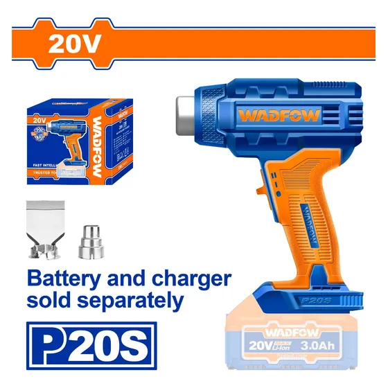 Pistola Calor Wadfow 20v 300/550°c 100/200 L/min Wkh1501
