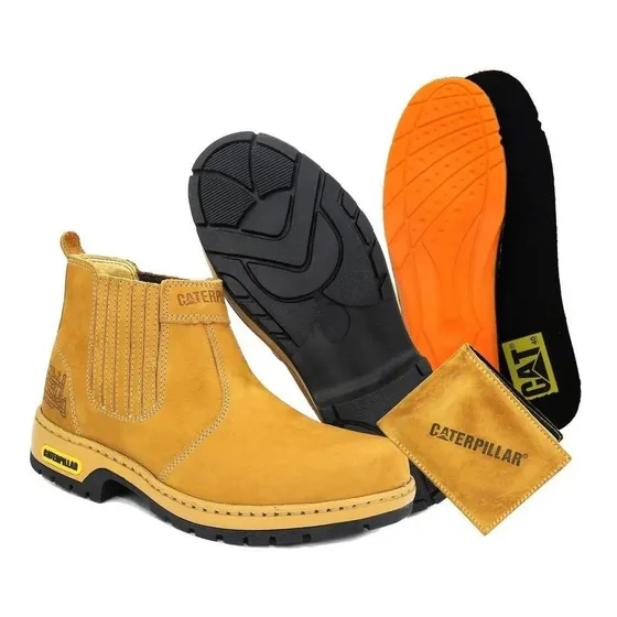Bota Caterpillar Elastizada Bota+ Billetera En Cuero 