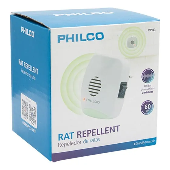 Repeledor Ahuyenta Ratas Philco Ultrasonico Blanco