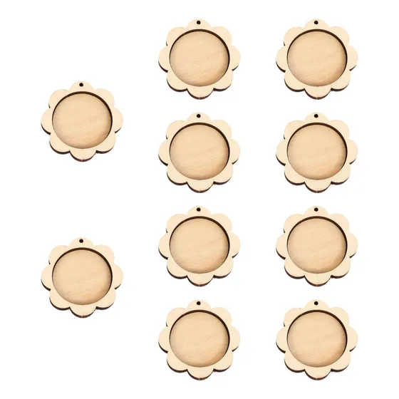10pcs Mini Bordado Argolas Decoração Pendurada Handy