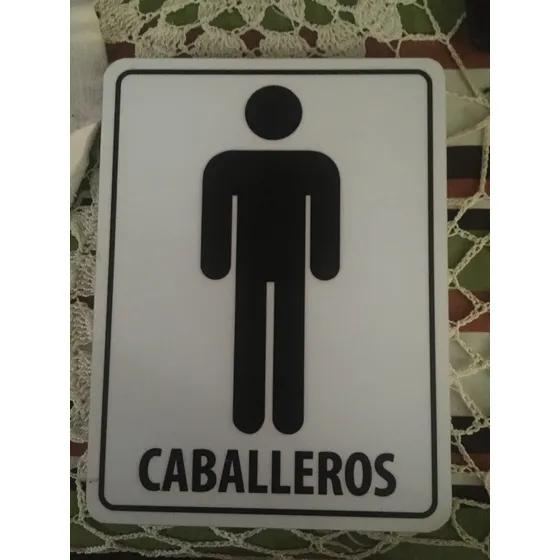 Señalizacion Baño Damas Caballero Sanitarios