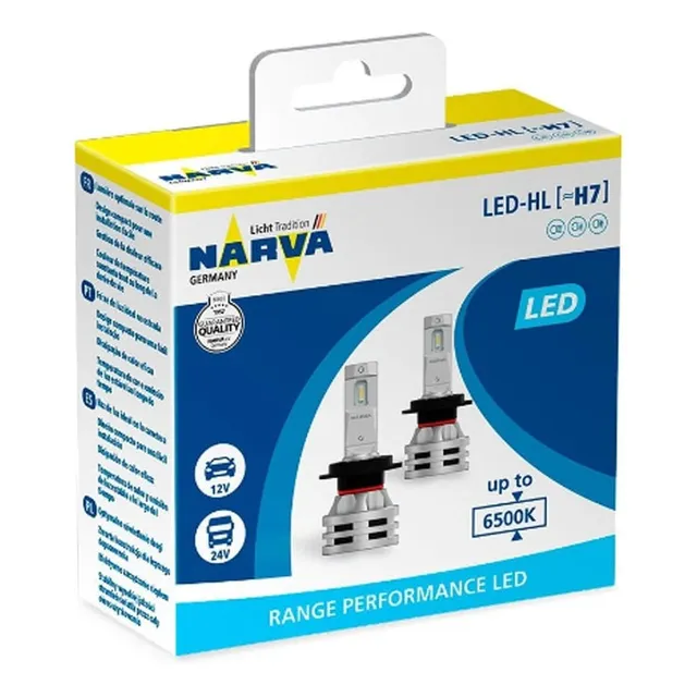 Kit Lamparas Led Auto H7 Narva 12/24v 24w 6500k Germany
