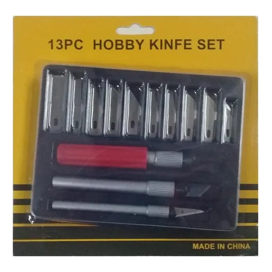 Set Cutters Trinchetas Bisturi 13 Piezas + Estuche