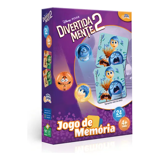 Jogo De Memória Divertidamente 2 - Toyster 8077