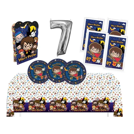 Combo Cotillon Harry Potter 10 Chicos + Globo Numero