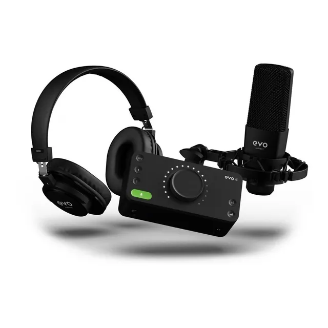 Pack HomeStudio Audient Evo Start Recording Bundle Grabación Profesional Podcast Locución