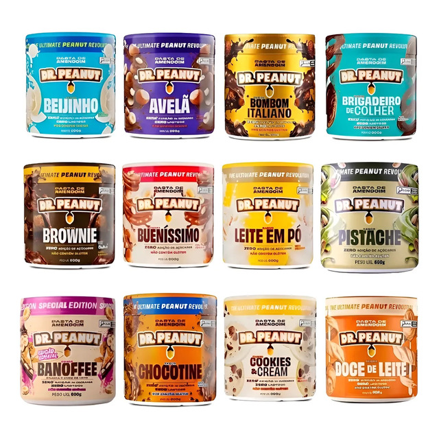 Pasta De Amendoim Dr. Peanut 600g Novos Sabores Gourmet