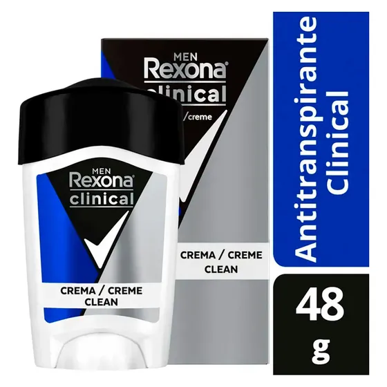 Desodorante En Crema Clinical Men 48gr Rexona Clean