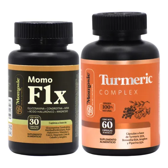 Kit Momo Flx 30 Caps Y Turmeric Complex 60 Caps Momosie