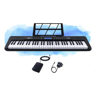 Teclado Musical Kobe Kb-300 61 Teclas Sensitivas C/ Pedal Cor Preto Teclado Musical Kobe Kb-300 61 Teclas Sensitivas C/ Pedal Cor Preto