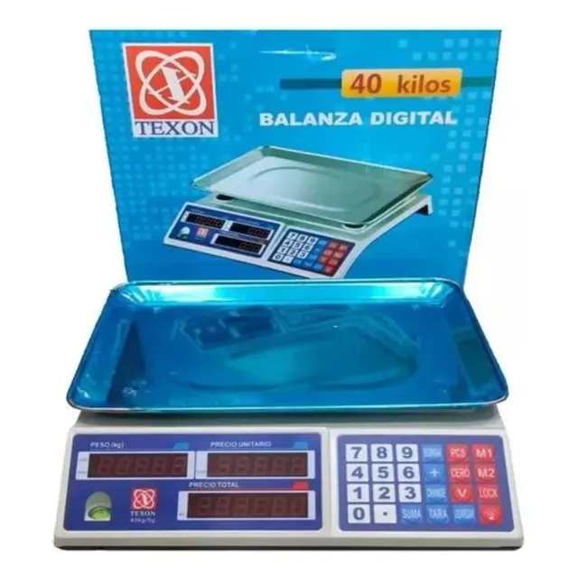 Pesa Balanza Digital Recargable 40kg Gramera Dubai Tools