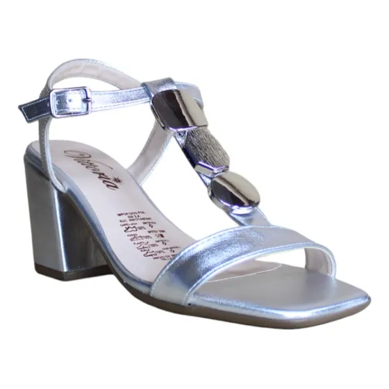 Sandalia Tacón T-strap Vittoria