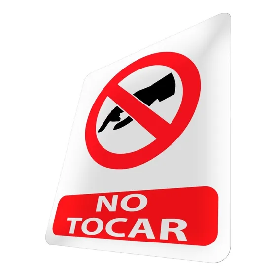 Letrero No Tocar Señalización Cartél Somos Fábrica