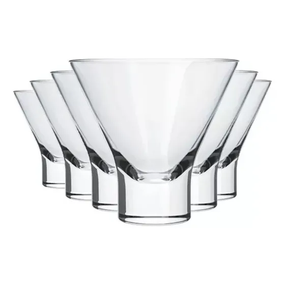 Set 12 Vasos Coctel Martini Postre 180ml Lhabela Nadir