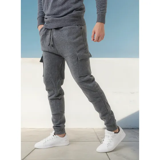 Babucha Cargo Deportiva Para Hombre Con Puño  Bolsillo Cargo