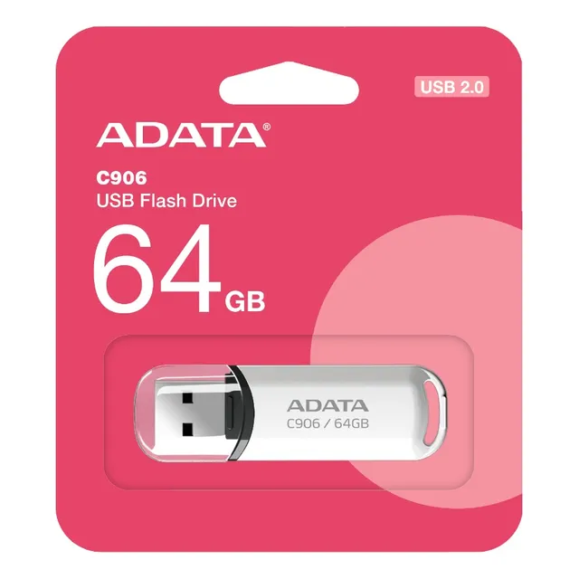 Ac906-64g-rwh Memoria Flash Adata Ac906 64gb Usb 2.0 White Color Blanco