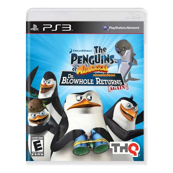 Jogo Ps3 Os Pinguins De Madagascar Dr Blowhole Fisico