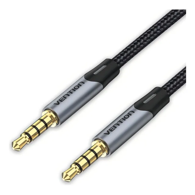 Cable Auxiliar 3.5mm Vention Audio Hi-Fi compatible con Microfono 4 Polos 1m