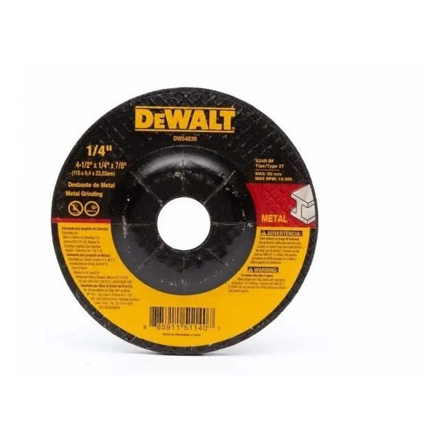 Disco Pulidora De Desbaste Metal 4-1/2  Type 42 Dewalt