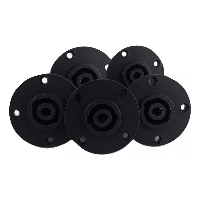 Jack Tipo Neutrick Hardenn Ja-256 4h Base Redonda 5piezas