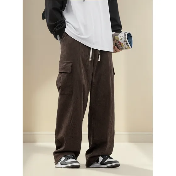 Pantalon Cargo De Pana Baggy