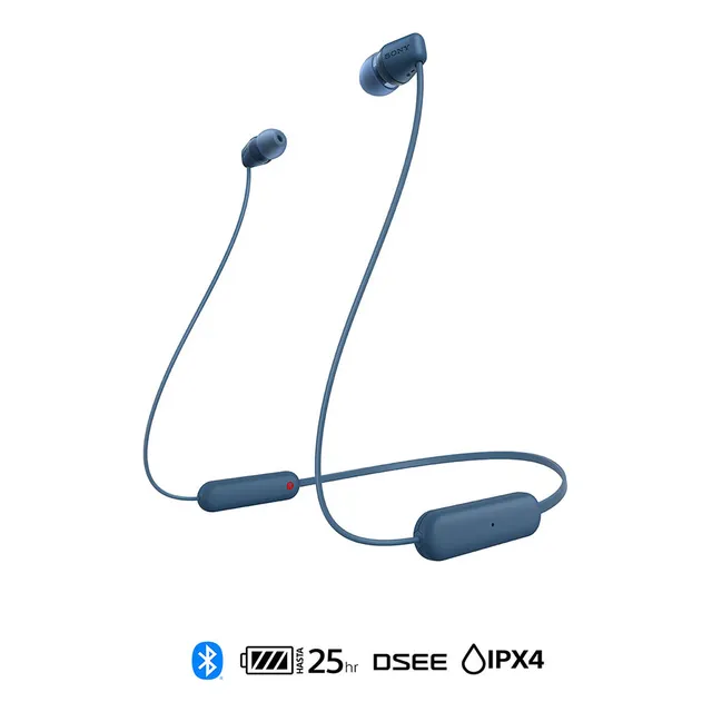 Auriculares Bluetooth Inalámbricos In Ear Sony WI-C100 YY2957 - Azul