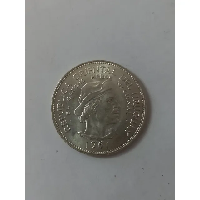 Moneda Uruguay 10 Pesos 1961 Excelente 