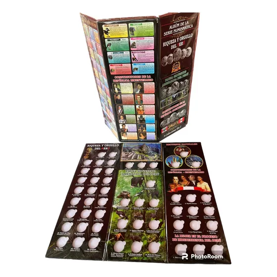 Álbum Tríptico De Colección De Monedas 