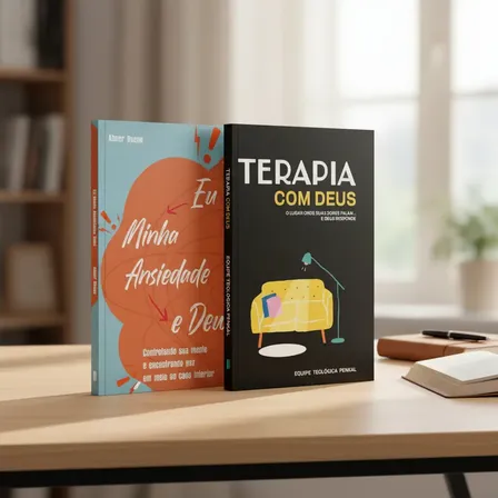 Kit Superação E Fé | Terapia Com Deus + Eu, Minha Ansiedade E Deus - Penkal, De Penkal. Editora Editora Penkal Books, Capa Mole (2025)