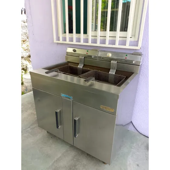 Freidora Petrocini 2 Tinas 20l Aceite Y Agua 220v