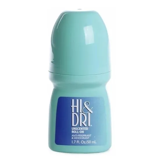 Kit Com 5 Desodorantes Hi Dri Azul Unscented 50 Ml Revlon !